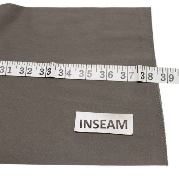Zanella NWT Chinos / Casual Pants Size 42 US Parker In Solid Gray Cotton Blend